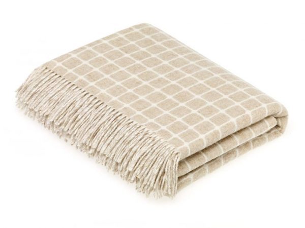 Athens Check Throw (Beige) - Bronte by Moon