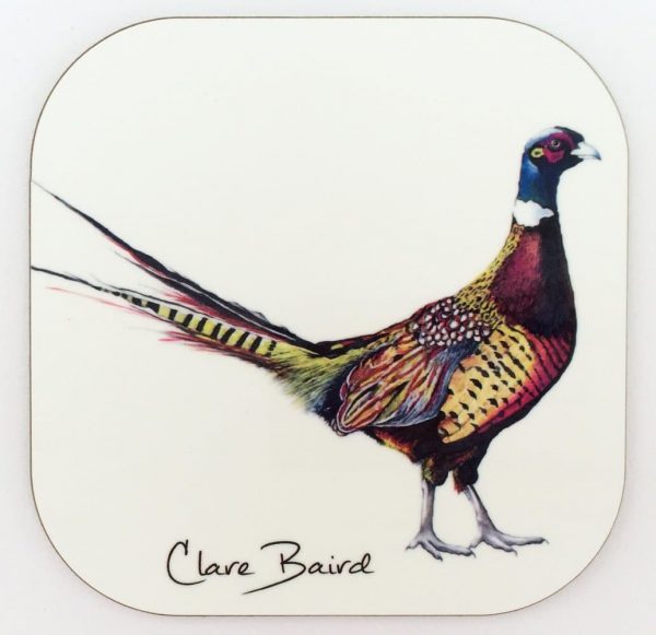 Pheasant Coaster by Clare Baird
