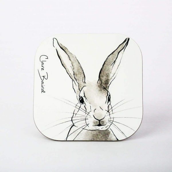 Mountain Hare Coaster - by Clare Baird