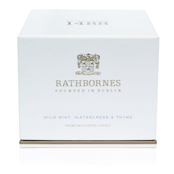Wild Mint, Watercress & Thyme Scented Classic Candle By Rathbornes