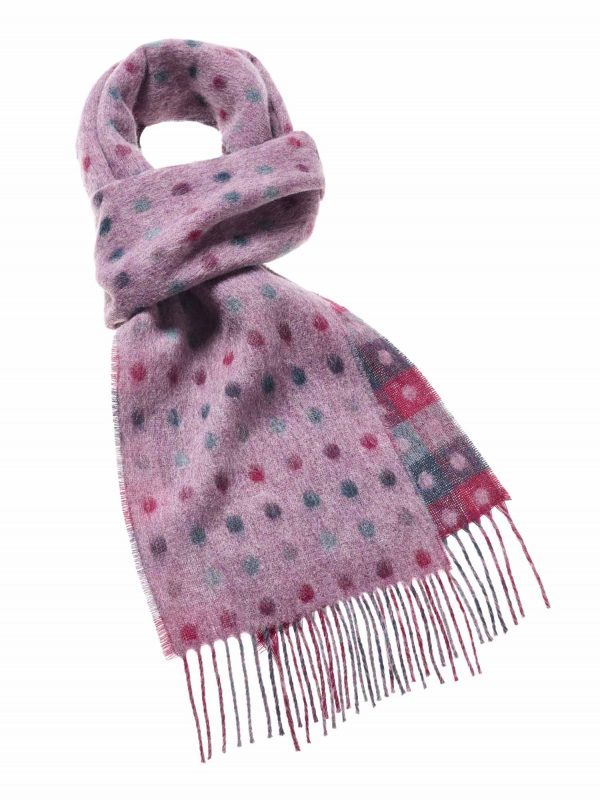 Multi Spot Scarf - Lilac - Bronte by Moon