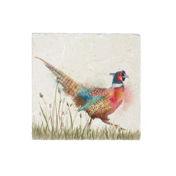 Pheasant in Grass Medium Platter - Country Companions by Kate of Kensington