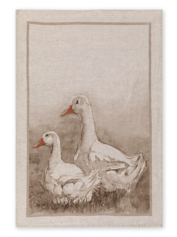 Ducks - Linen Tea Towel - Made in Italy