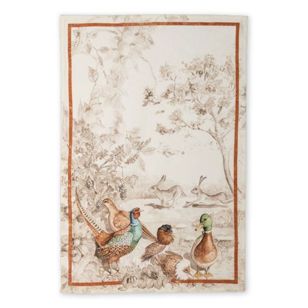Pheasant - Linen Tea Towel - Made in Italy