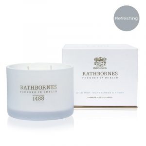 Wild Mint, Watercress & Thyme Scented Travel Candle by Rathbornes of Dublin