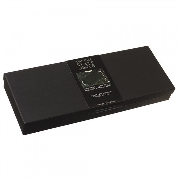 Just Slate - Small Slate Tray with Antler Handles