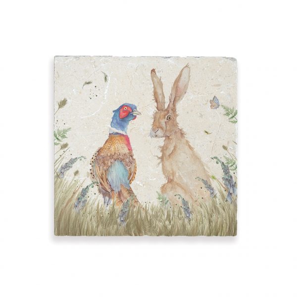 Pheasant & Hare Medium Platter - Country Companions by Kate of Kensington
