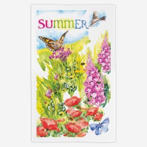 Summer Tea Towel - Water Colours Britain - Stuart Morris