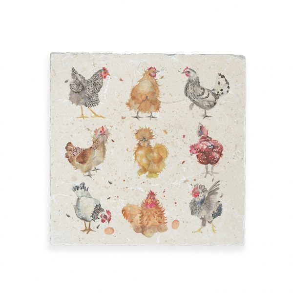 Hens Large Platter - British Collection by Kate of Kensington