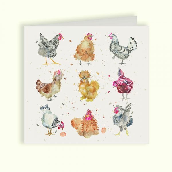 British Collection Hens Greetings Card - Kate of Kensington