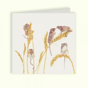 Field Mice Greetings Card - Country Companions by Kate of Kensington