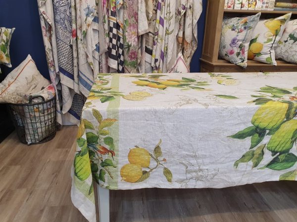 Limoncello Throw/Tablecloth - 100% Linen Made in Italy