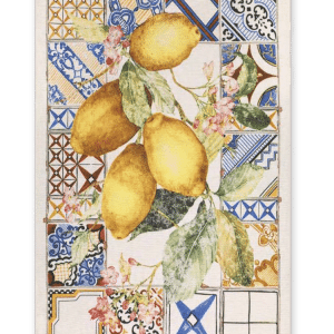 Azulejos - Linen Tea Towel - Made in Italy