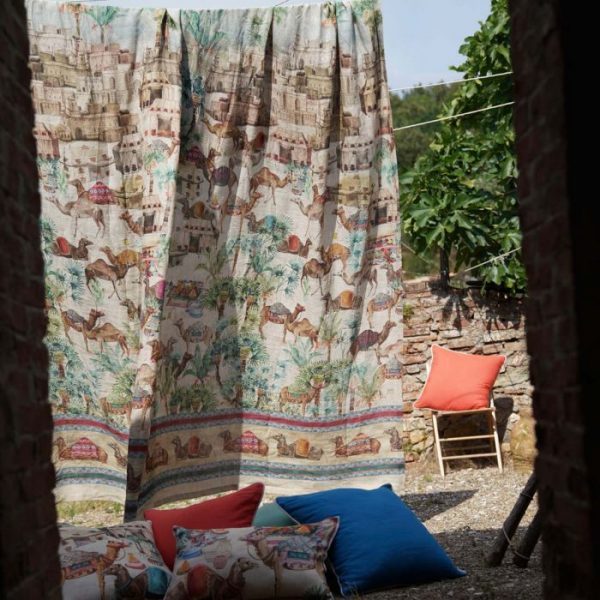 Souk Mezzero ThrowTablecloth 100% Linen Made in Italy