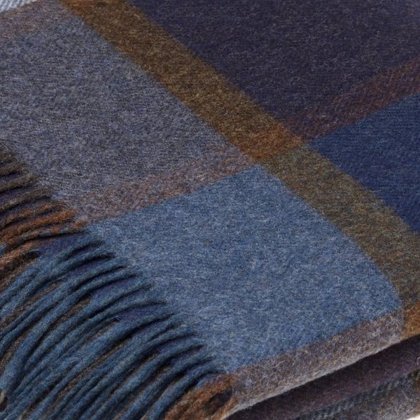 Multicolour Collection Throw - Pateley Blue - Bronte by Moon