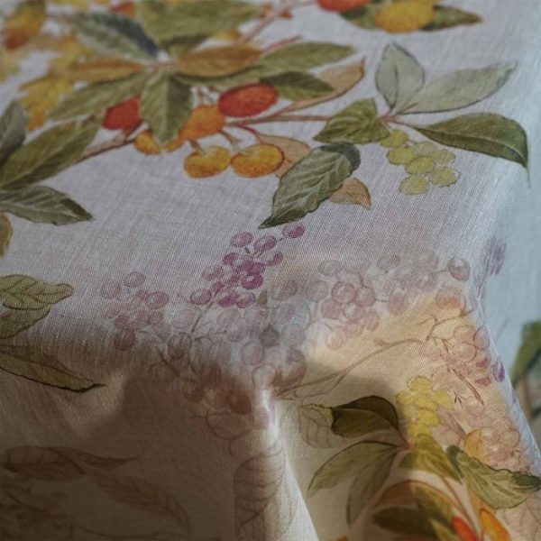 Arbousier Tablecloth 100% Linen Made in Italy