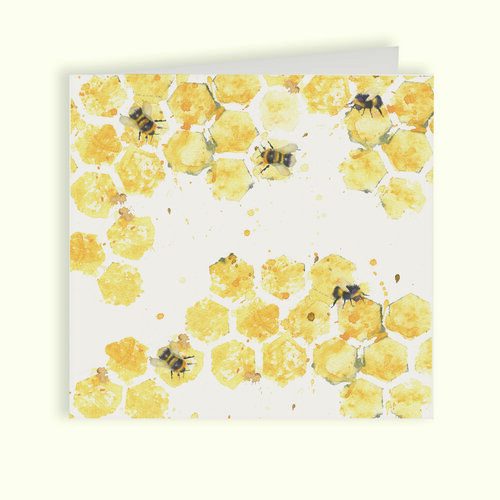 Bees Greetings Card - Kensington Collection by Kate of Kensington