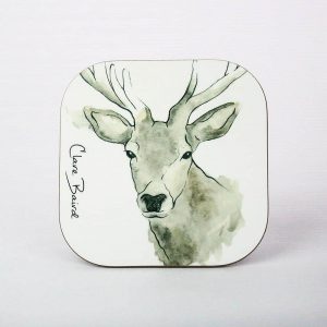 Highland Stag Coaster - by Clare Baird
