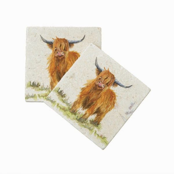 Highland Cow (pair) - Kensington Collection by Kate of Kensington