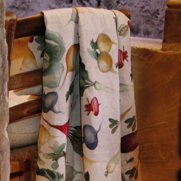 Potager Italian Linen Tablecloth