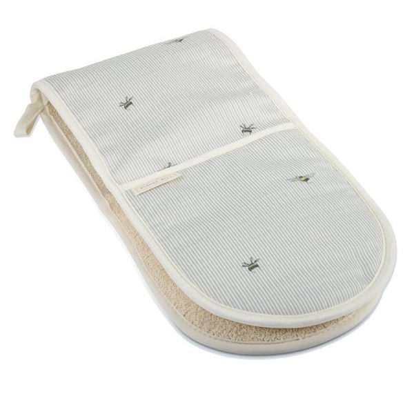 Bee & Stripe Double Oven Glove by Mosney Mill