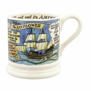 Emma Bridgewater The Mayﬂower 400 Years 1/2 Pint Mug