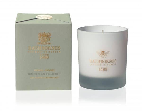 Herbal Woods Candle - Botanical Bee Collection by Rathbornes of Dublin