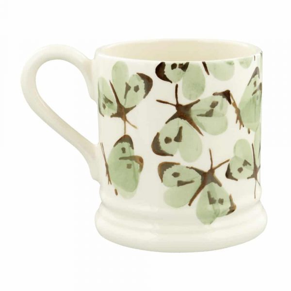 Emma Bridgewater Green Cabbage White Butterfly Mum 1/2 Pint Mug