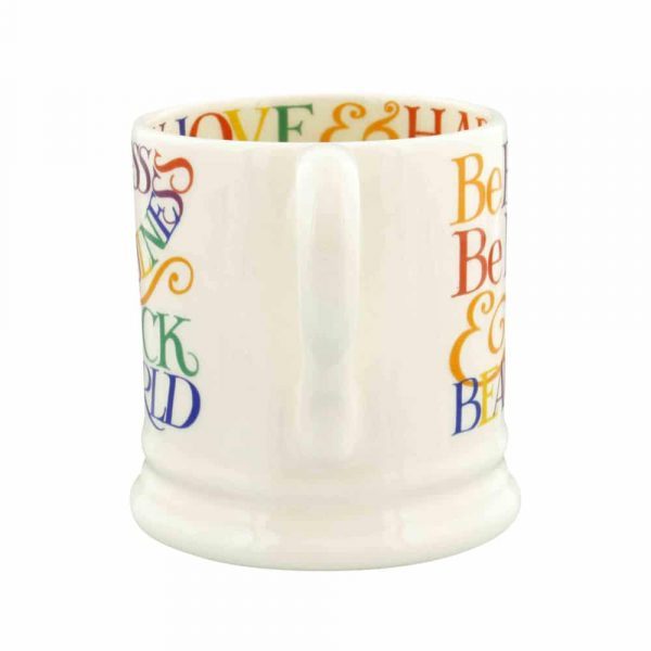 Emma Bridgewater Rainbow Toast Kindness & Cheerfulness 1/2 Pint Mug
