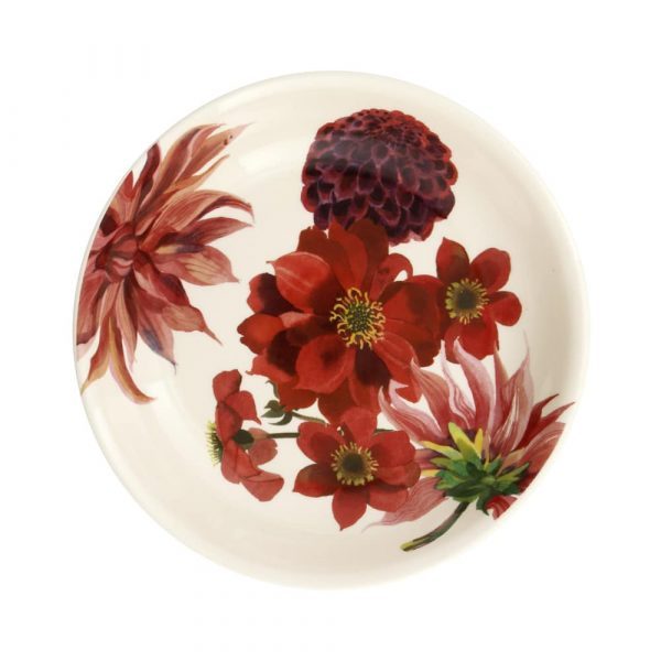 Emma Bridgewater Flowers Red & Pink Dahlias Medium Pasta Bowl