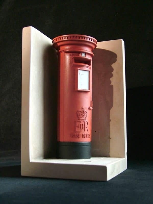 British Post Box Bookend by Timothy Richards UK