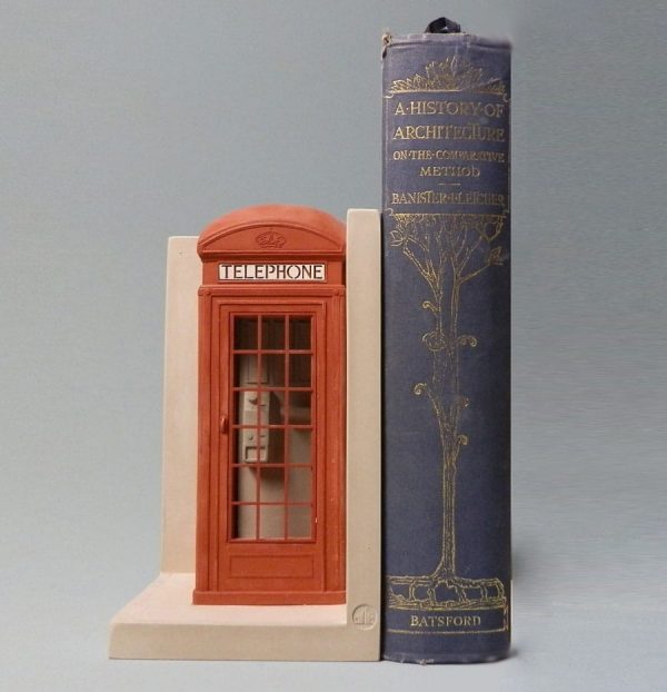 British Telephone Box Bookend by Timothy Richards UK
