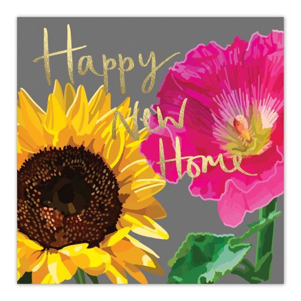 Happy New Home Gold Greetings Card By Sarah Kelleher