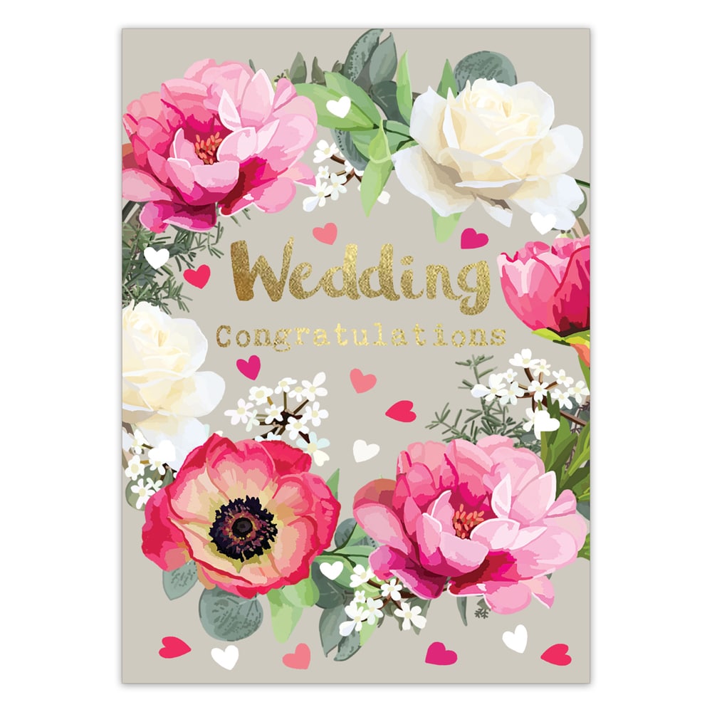 Wedding Congratulations Greeting Card By Sarah Kelleher (UK) - Finch & Lane