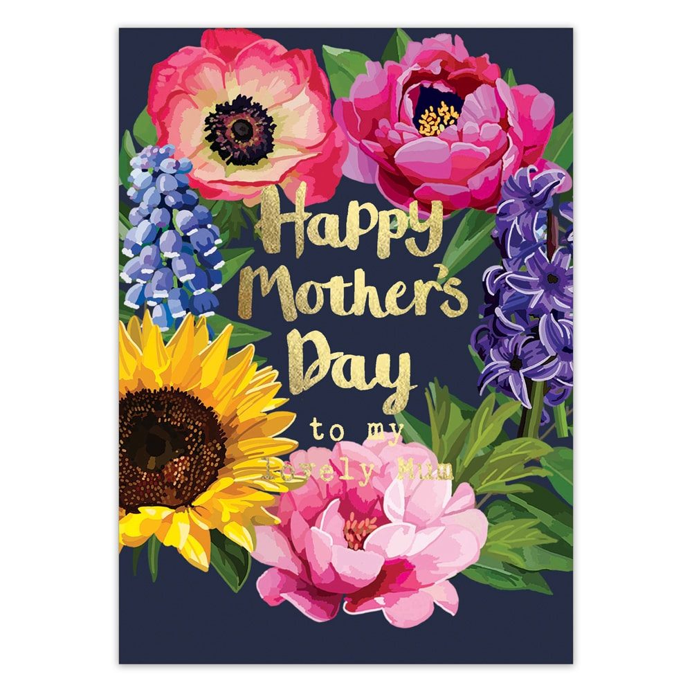 Happy Mother's Day to my Lovely Mum Greeting Card by Sarah Kelleher (UK