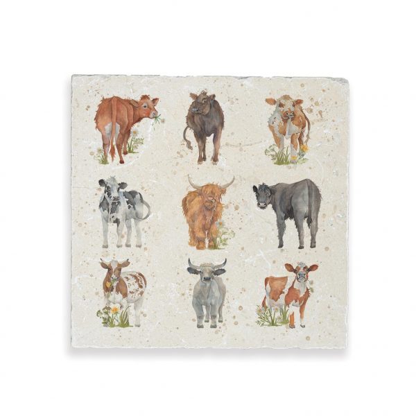 Cows Large Platter - British Collection by Kate of Kensington