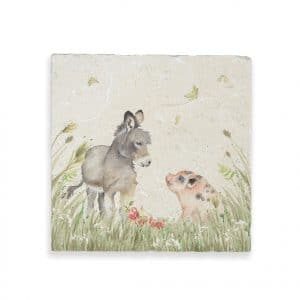 Donkey Foal & Piglet Large Platter – Country Companions by Kate of Kensington