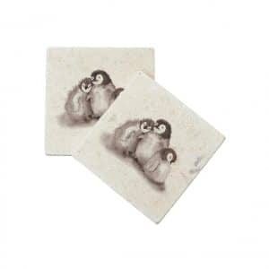 Let it Snow Coasters (pair) - British Collection by Kate of Kensington