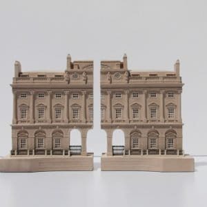 Somerset House London Mirrored Pair Bookends by Timothy Richards UK