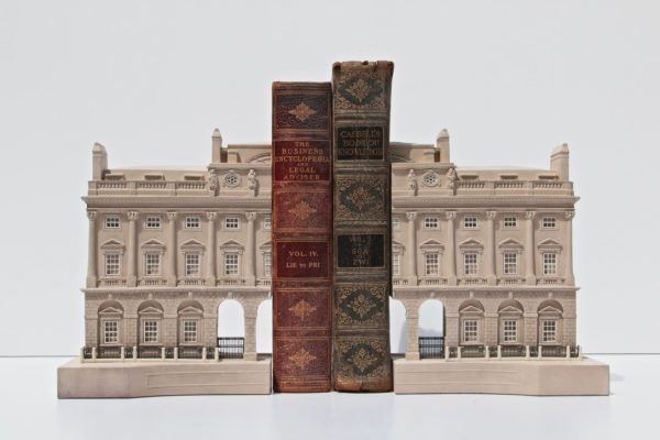 Somerset House London Mirrored Pair Bookends by Timothy Richards UK