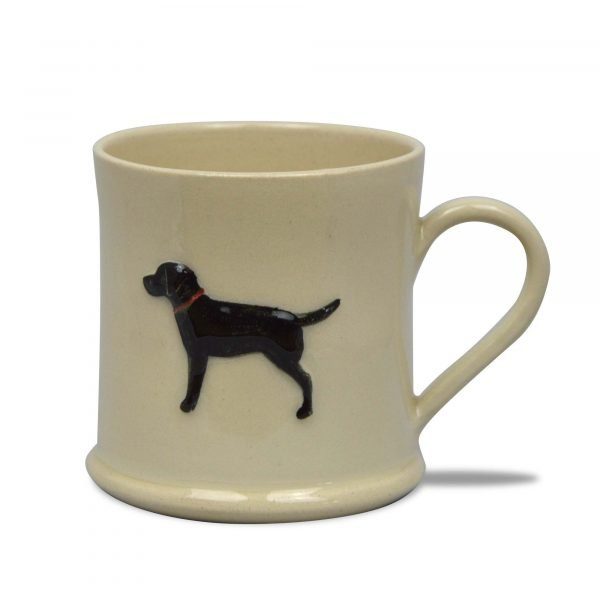 Black Labrador Mug - Cream - by Jane Hogben (UK)
