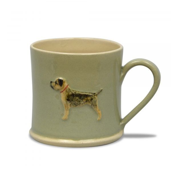 Border Terrier Mug - Eau de Nil - by Jane Hogben (UK)