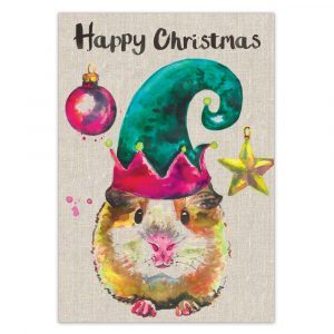 Happy Christmas Greetings Card by Sarah Kelleher