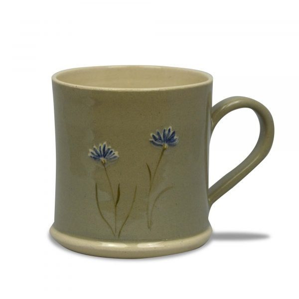 Cornflower Mug - Grey - by Jane Hogben