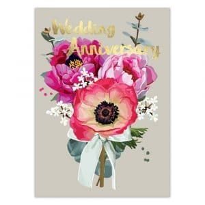 Wedding Anniversary Greetings Card by Sarah Kelleher (UK)