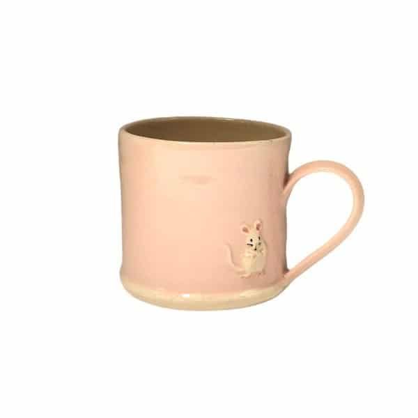 Mouse Espresso Mug - Pink - by Jane Hogben (UK)