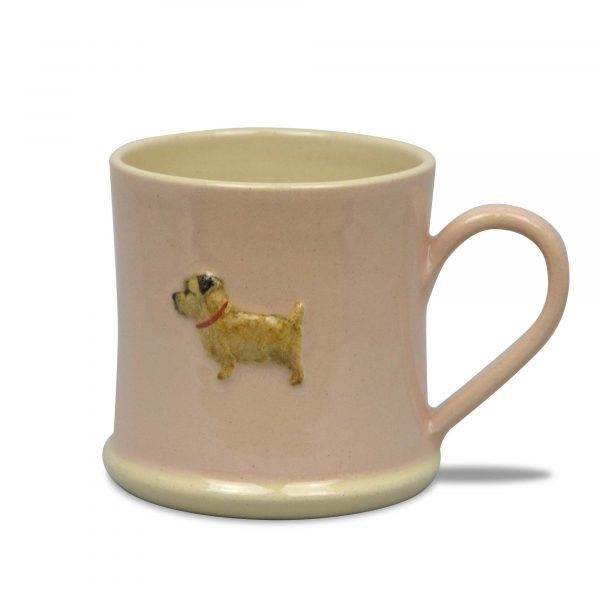 Norfolk Terrier Mug - Pink - by Jane Hogben (UK)