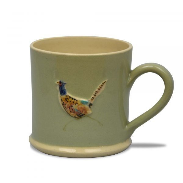 Pheasant Mug - Eau de Nil - by Jane Hogben (UK)
