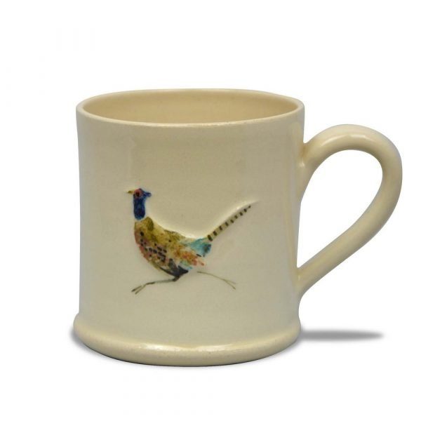 Pheasant Mug - Cream - by Jane Hogben (UK)