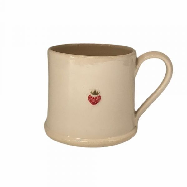 Strawberry Espresso Mug Eau de Nil Hogben Pottery